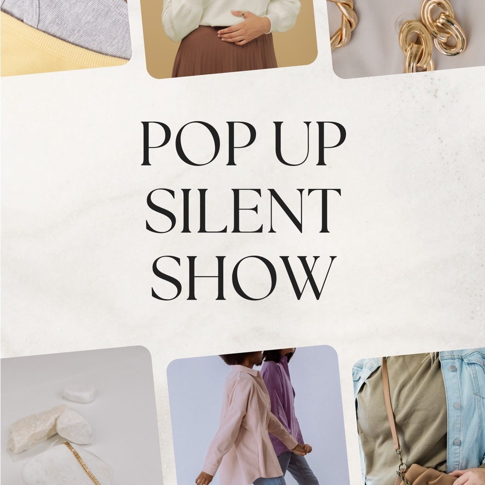 Stylish Pop-Up Silent Show Poster